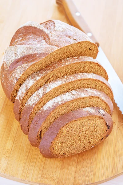 Stück Roggenbrot — Stockfoto