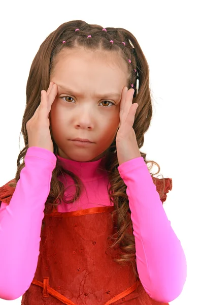 Little girl sad — Stock Photo, Image