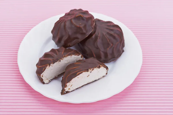 Marshmallow al cioccolato — Foto Stock