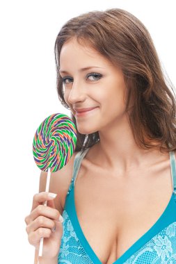Lolipopu olan kız