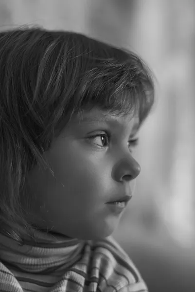 Portrait of little girl profile — Stock Photo, Image