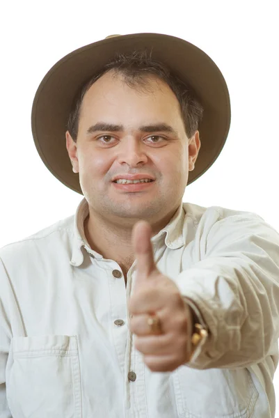 Man in hat — Stock Photo, Image