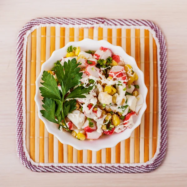 Crab salad — Stock Photo, Image