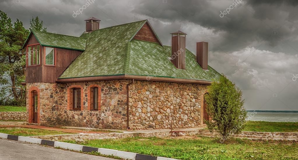 Lonely House By Lake Stock Photo C Bestphotostudio 51338937