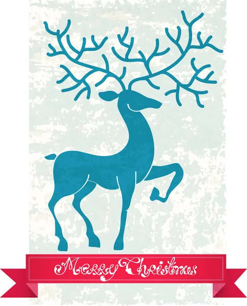 Ciervo de Navidad — Archivo Imágenes Vectoriales