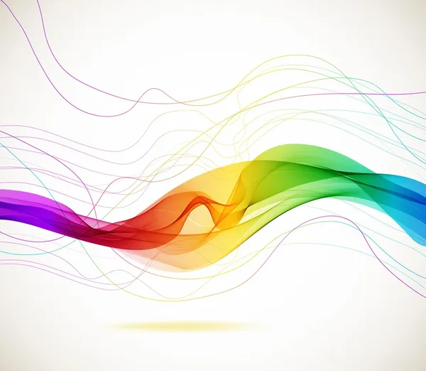 Fondo colorido abstracto con onda — Vector de stock