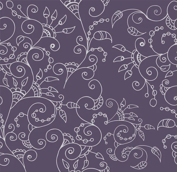 Fondo floral sin costuras con estilo — Vector de stock