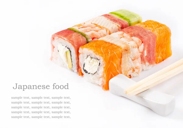 Collezione di sushi roll — Foto Stock