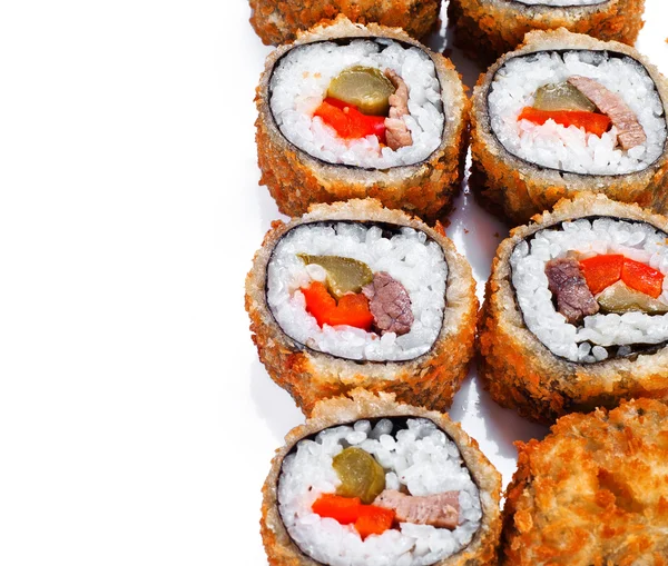 Hot fan sushi roll with tune — Stock Photo, Image