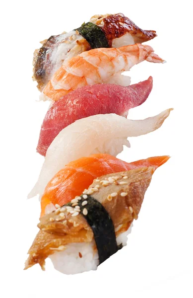 Sushi set over white — Stock Photo, Image