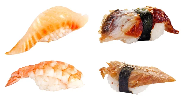 Sushi felett fehér — Stock Fotó
