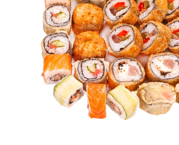 Hot fan sushi roll set — Stock Photo, Image