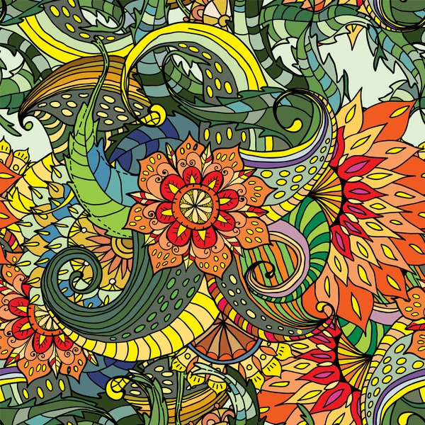 Fondo floral inconsútil de colores — Vector de stock