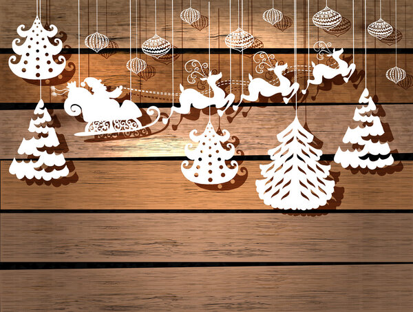 Новогодняя открытка для праздничного дизайна
