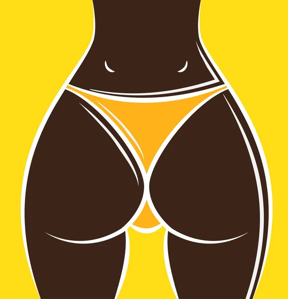 Sexy woman ass — Stock Vector