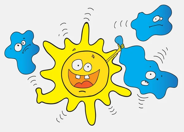 Cartoon solen — Stock vektor