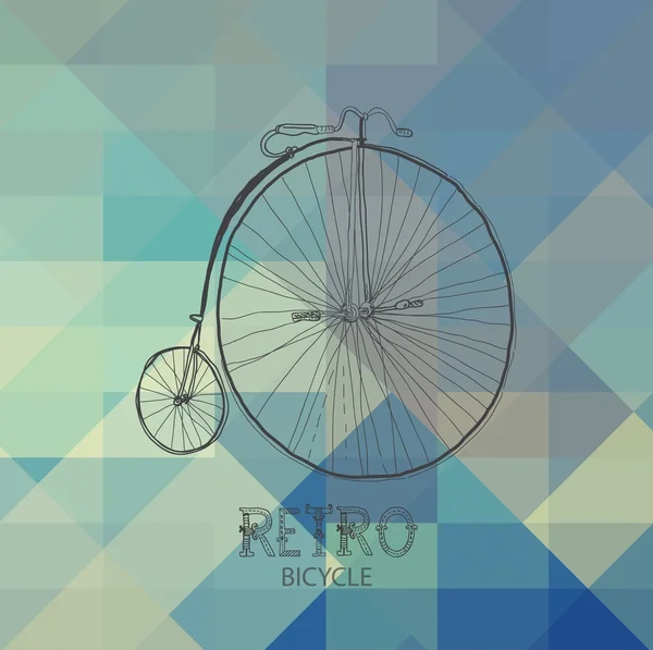 Retro bicycle — Stock Vector