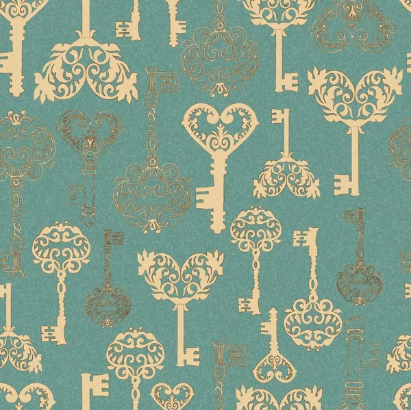 Dikişsiz retro anahtarları desen