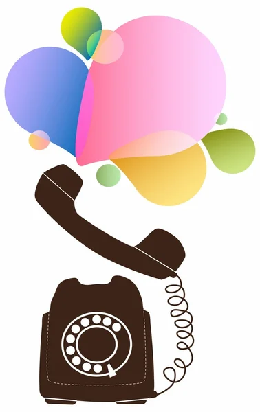 Retro telephone — Stock Vector