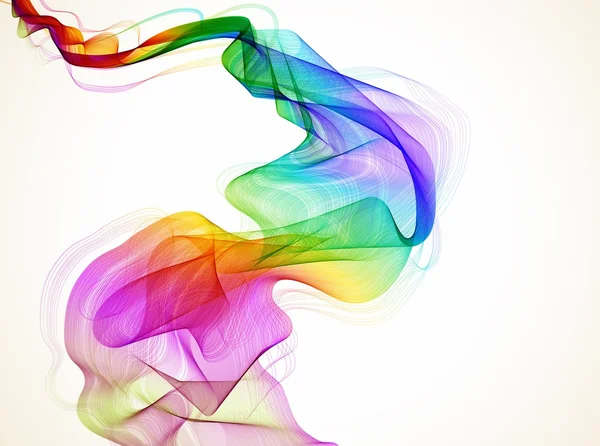 Onde colorée abstraite — Image vectorielle