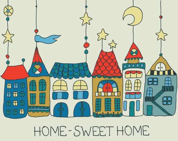 Sweet Home background — Stock Vector
