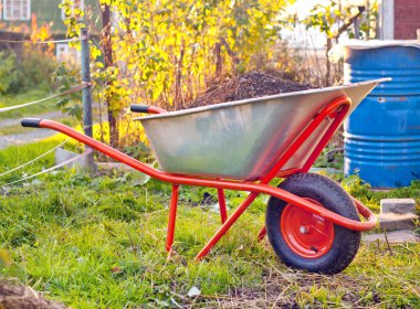 Garden wheelbarrow clipart