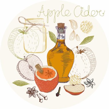 Apple cider arka plan