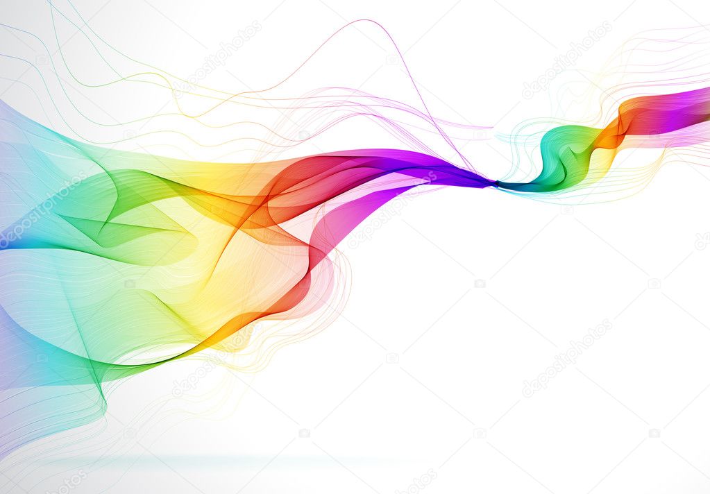 Abstract colorful background with wave