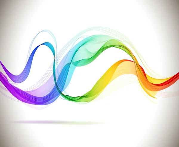 Abstract colorful background with wave — Stock Vector