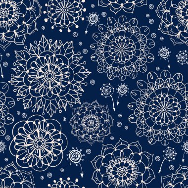 Çiçekli desensiz çiçek deseni