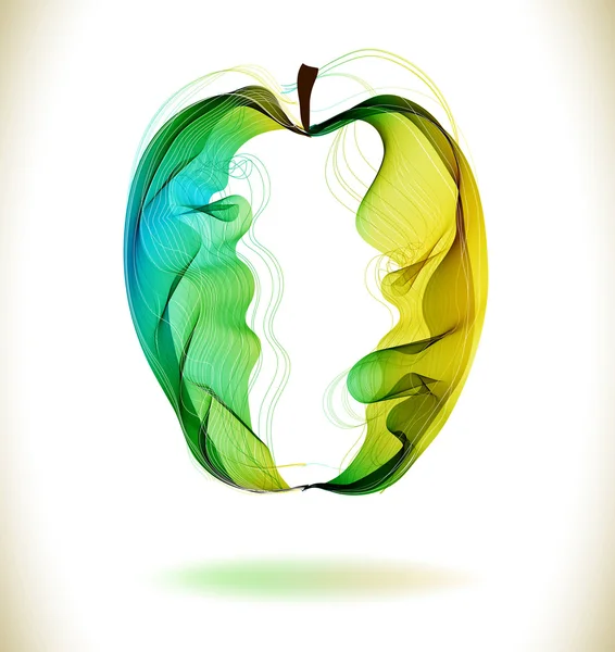 Verde manzana abstracta — Vector de stock