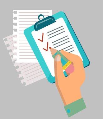 Flat design concept icons of have to do list