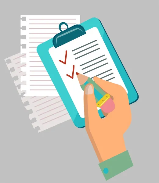 Flat design concept icons of have to do list