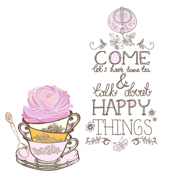 çay zaman arka plan metin ile