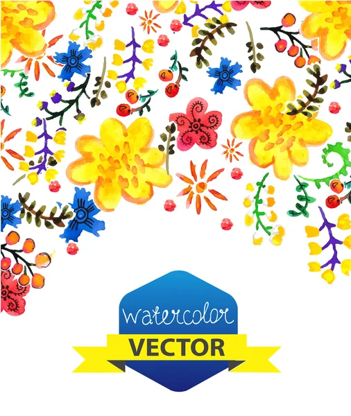 Colore brillante sfondo floreale — Vettoriale Stock