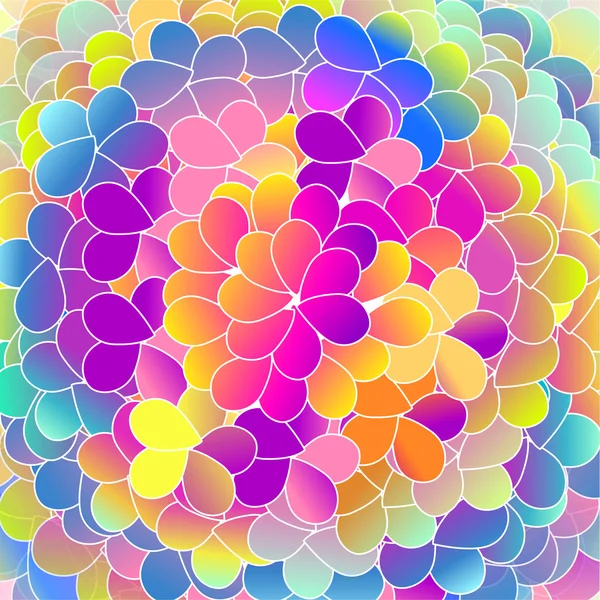 Color brillante fondo floral — Vector de stock