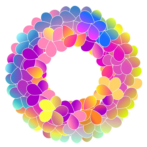 Ljusa färgen floral bakgrund — Stock vektor