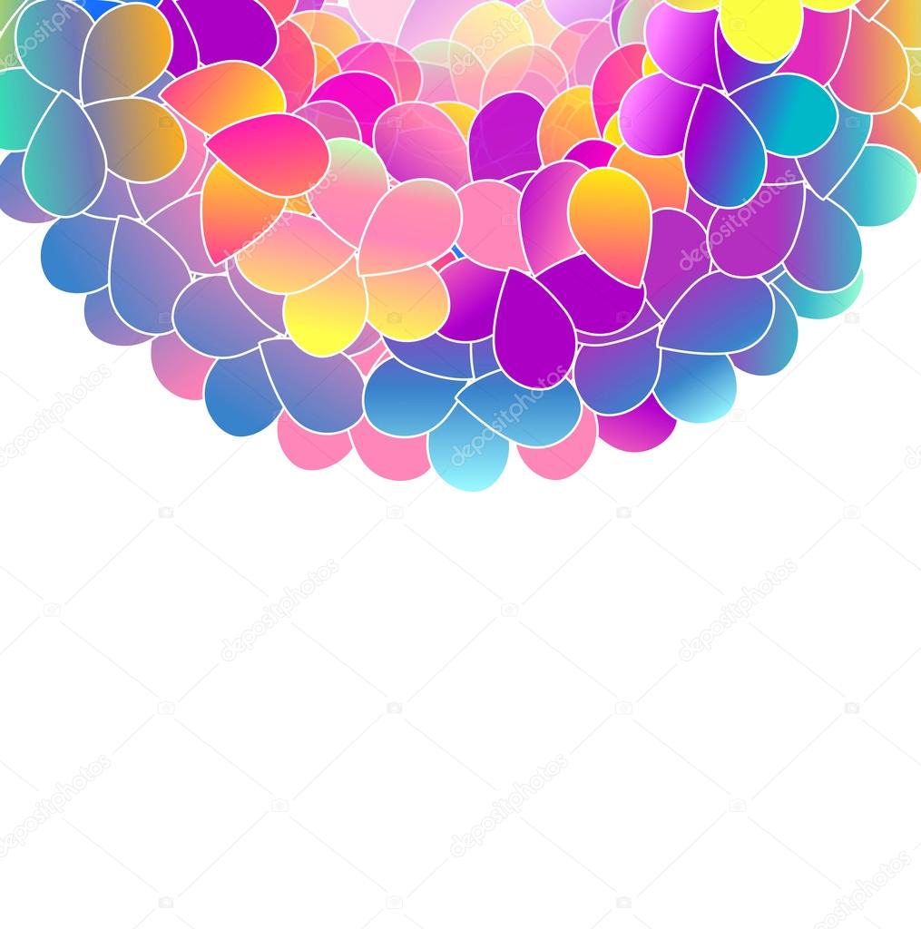 Bright color floral background