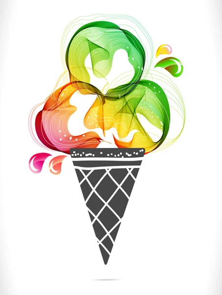 Sfondo colorato con gelato — Vettoriale Stock
