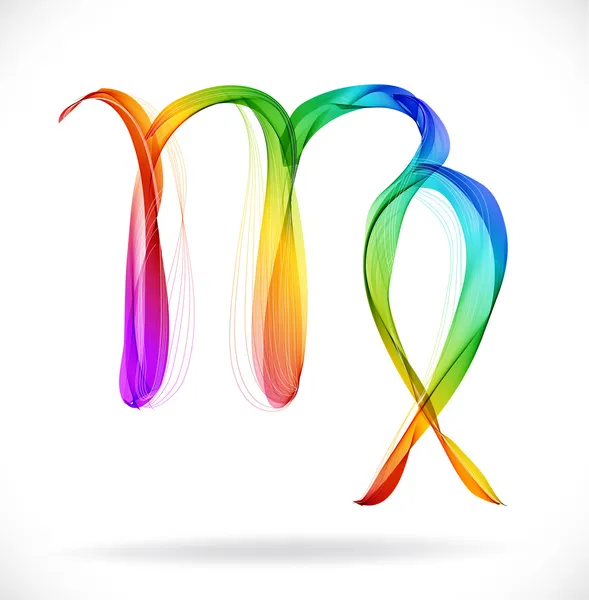 Абстрактні кольори знак зодіаку - Діва — стоковий вектор
