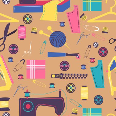 dikiş elemanları, kesintisiz renk desen ile ilgili.