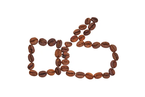 The "Like" laid out from coffee beans — Stock Photo, Image