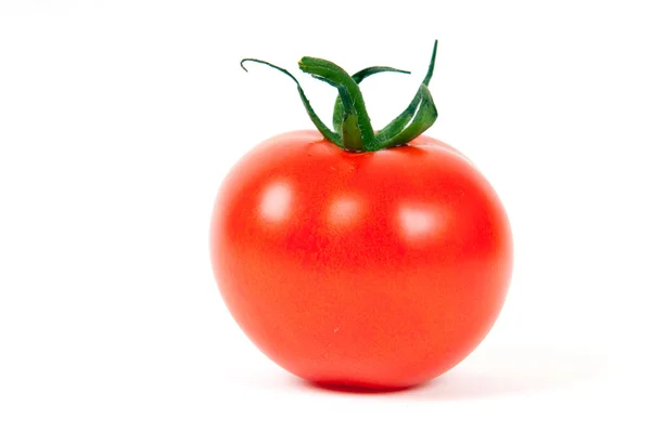 Świeże czerwone pomidory izolowane na białym tle — Zdjęcie stockowe