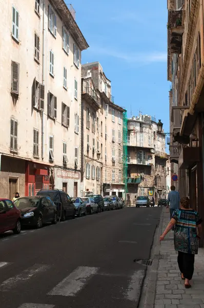 Street of Bastia. Corsica, France. — Stock Photo, Image