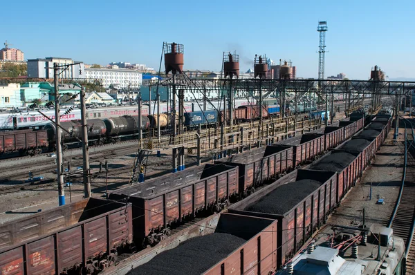 Hovedbanegården. Ulan- Ude - Stock-foto