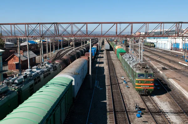 Hlavní vlakové nádraží. Ulan-Ude — Stock fotografie