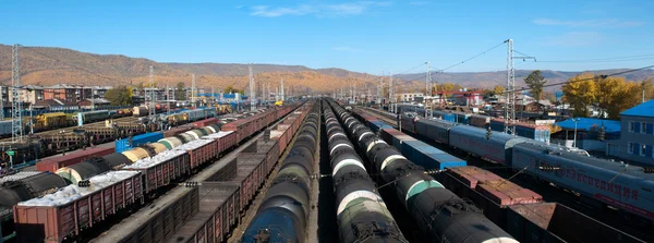 Estação ferroviária de Slyudyanka — Fotografia de Stock