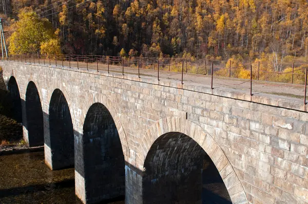 The Circum-Baikal Railway - historical railway runs along Lake baikal — Stock Photo, Image