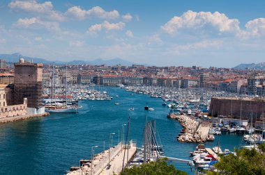 eski liman (vieux port) - bir ana görme, Marsilya, Fransa