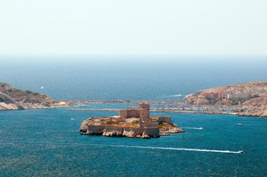 Chateau d'If, ünlü hapishanesi monte cristo bir roman alexandre dumas, Marsilya, Fransa tarafından bahsedilen